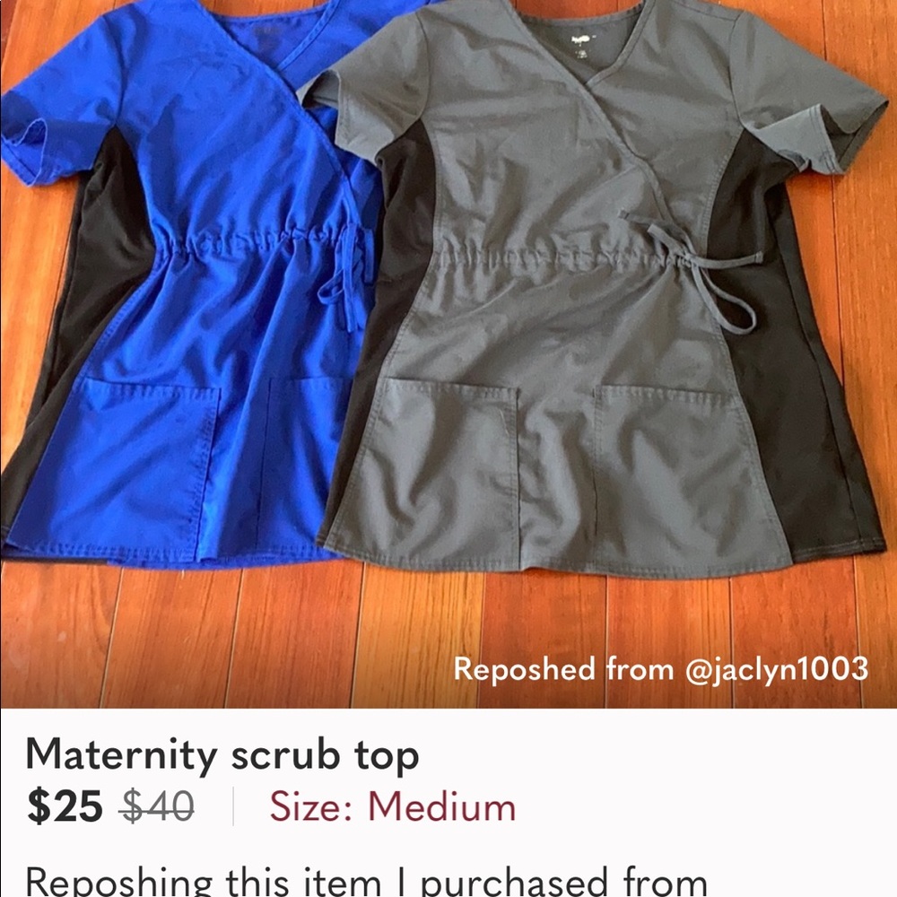 Maternity scrub shirts
